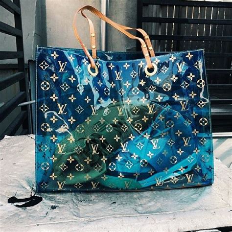 louis vuitton beach bag blue|translucent louis vuitton bag.